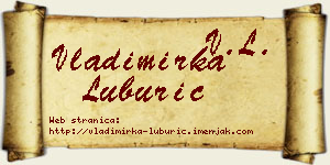 Vladimirka Luburić vizit kartica